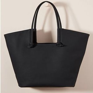 Anthropologie- Black Knotted Tote